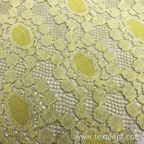 Lace Knitting Fabric (Yellow)